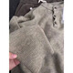 7 excellent products Sweater Men's Autumn and Winter New American Henry Collar Heavy Bottoming Sweater Loose Jacket Top Men SBXS-D067 Khaki M