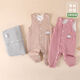 Overalls children's warm men's and women's baby thickened pants for baby belly protection one-piece pure cotton spring and autumn cotton pants thin cotton S397 snap-button overalls-pink One size fits all 73 yards (14-20 Jin Jin is equal to 0.5 kg)