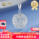 CHINA GOLD PT950 Shining Planet Platinum Pendant Pendant as a Birthday Gift for My Girlfriend and Wife Planet Pendant - About 2g