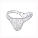 European and American men's lace thong sexy underwear sexy underwear transparent men's T-pants white S