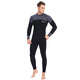 Yonsub3MM long-sleeved adult men's and women's swimwear, warm men's deep diving snorkeling suit, professional wetsuit, black gray long-sleeved S