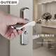 Puerta de baño Gute Barrazo de la puerta del dormitorio de interior Puerta de baño sin llave Baño de baño Baño Puerta Color cepillado Estilo universal