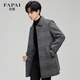 FAPAI down coat double-wear men's coat double-sided woolen coat mid-length coat for men