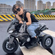 Dianmai can sit on people 1-5 years old, charging remote control children's electric motorcycle tricycle for boys and girls, toy car, high-grade gray - small battery - single drive - music and lighting