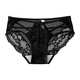 Universal Heartbeat Encounter French Sexy Lace Hollow Girls Underwear Breathable Low Waist Briefs White + Skin Color + Pink L (100-120Jin Jin equals 0.5kg)