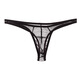 Sexy underwear popular mesh thong men's transparent sexy underwear fully transparent U convex T pants white one size
