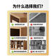 Small craftsman bookshelf solid wood floor-standing one-piece grid cabinet living room home simple storage rack log color 8-grid cabinet