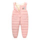Children's clothing for men, women, and middle-aged infants, down cotton quilted overalls, children's velvet thickened warm cotton jumpsuits, black, 80cm, size 80, suitable for 1-2 year old babies