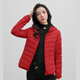 HY&CO Light Warm Down Jacket Women's Winter Short Commuting Fashion Solid Color Slim Versatile Hooded Jacket Black XL