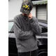 Jiaojing old money Henry collar sweater American cleanfit gray Henry collar sweater men's autumn and winter style lazy old money dark gray M