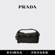 PRADA/Prada Gift Men's Distressed Cow Leather Shoulder Bag Army Green