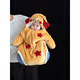Shijanu Newborn Baby Sleeping Bag Autumn and Winter Warm Baby Anti-Kick Quilt Artifact Autumn and Winter Toddler Anti-jump Winter Bracelet Yellow Plush Star Sleeping Bag 0-1 Years Old