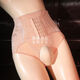 Kissing fake vagina hidden jj underwear for men disguised as women CD cross-dressing boss special transvestite camel toe thong plastic abdominal control black imitation vagina model L size 80-100Jin Jin is equal to 0.5 kg