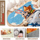 Dense velvet bedside blanket bedroom cartoon bedside carpet Zootopia machine washable plush flocking texture floor mat Zootopia Blue Sky 60cm*140cm