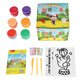 [70% nuevo] Beibo's Color Mud Ultra Light Clay Handmade Color Mud Clay Space Mud Toy Toy Diy Mud + 4 Colors