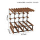 Cat Wine Rack Solid Wood Wine Glass Rack Ornaments Wine Red Wine Upside Down Light Luxury Household Red Wine Rack Storage Rack Goblet Rack 4X4 Grid 235mm Depth (Sapele Wood)
