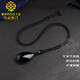 MARDOTG original black crystal pendant for men and women, hydrating water drop necklace pendant, jewelry, gift, about 40mm high