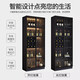 Zhong Zhanggui Wine Cabinet Light Luxury Solid Wood Sideboard Glass Door Display Cabinet Home Integrated Wall Bookcase New Storage Customized Cabinet 240cm Healthy Particle Board Six-Door Wine Compartment Model Comes with Sensor Light (Installation Included)