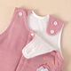 Overalls children's warm men's and women's baby thickened pants for baby belly protection one-piece pure cotton spring and autumn cotton pants thin cotton S397 snap-button overalls-pink One size fits all 73 yards (14-20 Jin Jin is equal to 0.5 kg)