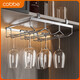 Kabei red wine glass rack upside down home punch-free wine rack wine cabinet goblet hanging storage ornaments light luxury under cabinet red wine glass rack 1 row 18cm
