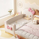 Yijiazhu children's bed spliced bed extra wide bed spliced bedside bed girl princess bed crib spliced large bed adult can sleep Hello KT joint model 160*60 latex coconut palm mattress
