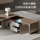 Office furniture new light luxury CEO desk boss desk E0 level environmental protection boss desk chairman office desk and chair 2.0m boss desk-password lock/no light