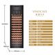 Vinocave wine cabinet, constant temperature wine cabinet, balanced moisturizing, air-cooled, frost-free refrigerator, home living room, wine refrigeration, office display cabinet, multi-functional ice bar, ultra-thin model, constant temperature and moisturizing, new design of blind window, first-class energy efficiency, 255L wine cabinet