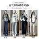 Ran Qiqi Maternity Pants Autumn and Winter Outerwear Lamb Velvet Wide Leg Pants Without Support Belly Plus Velvet Thickened Loose Casual Pants Winter Wear White Gray-Sheep Velvet L