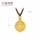 Liufu Jewelry Fuman Heirloom Series Gold Ocho tesoros Gold Posting Corbelo Rope Ropio G23TBGP0003 6.93 gramos (incluido el costo de mano de obra 679 yuan)