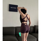 Beautiful Back Yoga Wear Set Medium Intensity Sports Bra Crossover Bra Pilates Butt Lift Three-Point Fitness Pants 1590 Tar Color (Shorts) S
