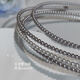Zuoou pearl hairband 2025 internet celebrity new Korean simple versatile fine headband hairpin hairpin hairpin headdress off-white