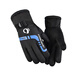 New winter men's warm gloves for outdoor skiing, motorcycles, electric bikes, riding gloves, thickened with velvet for cycling, windproof and velvet, dynamic style - Vibrant blue, one size fits all, 1 pair, suitable for palm circumference 19-24cm