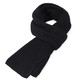 Scarf men's winter high-end solid color warm men's wool knitted scarf winter women's neck scarf hot sale in stock black 160-180cm