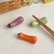 Kaooseen high-looking chopstick holder, creative chopstick holder, small holder for chopsticks, household table decorations, chopstick holder, chopstick holder, chopstick pillow, vegetable chopstick holder-eggplant
