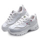 
SKECHERS women's shoes flower embroidered panda shoes summer retro thick-soled sponge cake shoes casual dad shoes 11977-WHT white 35 /5/220mm