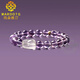 MARDOTG Brazilian Amethyst Bracelet Women's White Crystal Pixiu Bracelet Jewelry Gift for Girlfriend 8mm Amethyst + White Crystal Pixiu