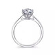 I Do platinum PT950 diamond ring for women classic six prongs 1 carat cultivated diamond ring proposal wedding ring gift for wife classic six prongs 50 points diamond opening adjustable
