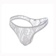 European and American men's lace thong sexy underwear sexy underwear transparent men's T-pants white S