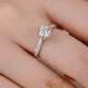 I Do Platinum PT950 Diamond Ring Psychic Six Claws 1 Carat Cultured Diamond Ring Proposal Engagement Gift for Girlfriend Birthday Gift Classic Psychic Six Claws 1 Carat Diamond No. 19