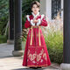 Anneyol Boys Hanfu Autumn and Winter Young Master Tang Suit Winter Boys New Year Clothes Children's Ancient Clothes Winter Clothes Thickened Red 150