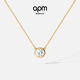 APM Monaco New Product Eclat Adjustable Necklace Simple Fashion Design Circle Jewelry Gift Sweater Chain Gold