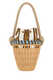PRADA Wicker Drawstring Mini Bucket Bag Color Matching One Size