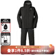 DAIWA 24 Autumn and Winter DW-3524 Winter Rainproof Suit Outdoor Leisure Fishing Raincoat Fishing Suit Black Top/Black Pants L