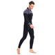 Yonsub3MM long-sleeved adult men's and women's swimwear, warm men's deep diving snorkeling suit, professional wetsuit, black gray long-sleeved S