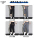 YISHion ice silk pants men's casual trousers 2025 new summer thin quick-drying loose straight wide-leg sports pants 29056 dark gray legged summer thin section 4XL