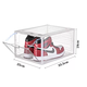 Yusenyi Shoe Box Storage Box Thickened Transparent Shoe Box Collection Absorbent AJ Mesh Shoe Cabinet Dust-proof Red Display Magnetic Wall Transparent (Medium Low Top) 8 Pieces 0x0x0cm