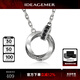 IDEAGEMER Bian Tianyang's same style Möbius ring necklace men's high-end pendant birthday gift for boyfriend Black diamond Möbius ring necklace 55+5CM