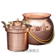QVIP Pure Copper Warming Wine Kettle Chinese Style Antique Chinese Style Household Handmade Red Copper Winter Hot Wine Thickening 1 Jin Jin is equal to 0.5 kg Wine Warmer Hammered Color 1 Jin Jin is equal to 0.5 kg Packed Copper Handle