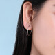 Wanfulong versatile platinum PT950 earrings for women, earrings, earrings, ear buckles, trendy and cool, versatile for commuting, birthday gift for girlfriend 2.45g
