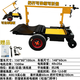 Jingxin construction site ALC partition panel electric pallet truck with load capacity of 2 tons, four-roller dump truck, folding transport flat truck, high configuration self-turning pallet truck (carrying 2 tons/four wheels) 20A widened wheels